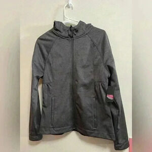 NWT - Glacier’s Edge - Women’s Softshell/Midweight Zip Up Hooded Grey Jacket - M